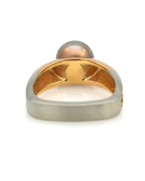 Coffin & Trout Bronze Pearl Ring